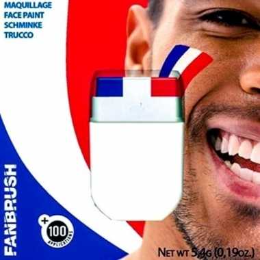 2x stuks schminkstiften holland rood wit blauw