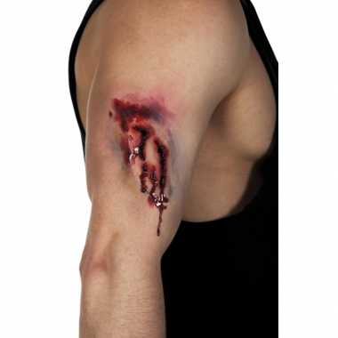 Halloween latex nep zombie bijtwond