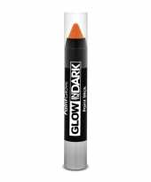 Glow the dark make up stift neon oranje