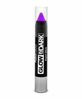 Glow the dark make up stift neon paars