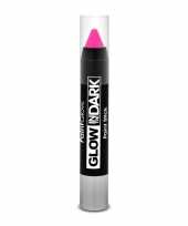 Glow the dark make up stift neon roze